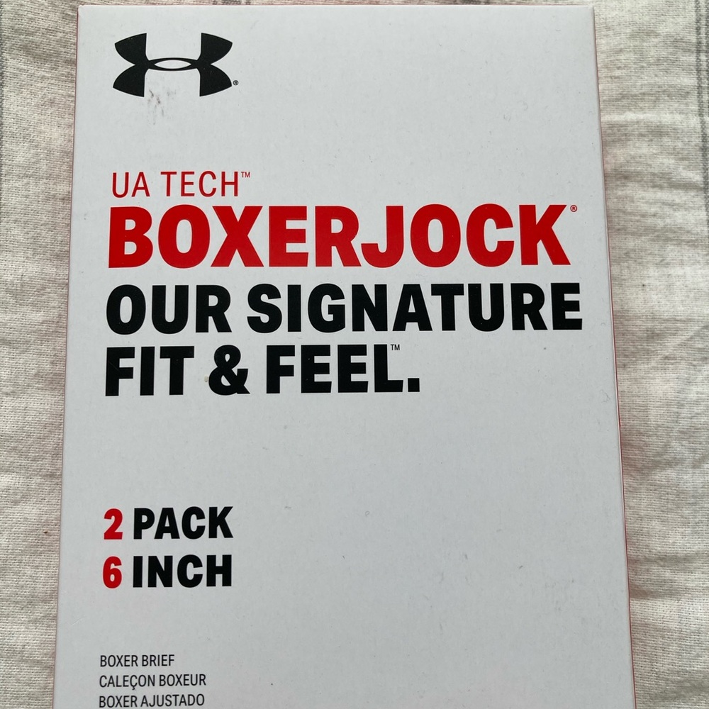 Men’s Under Armour 6in Boxer Briefs 2 Pack- Sz Med